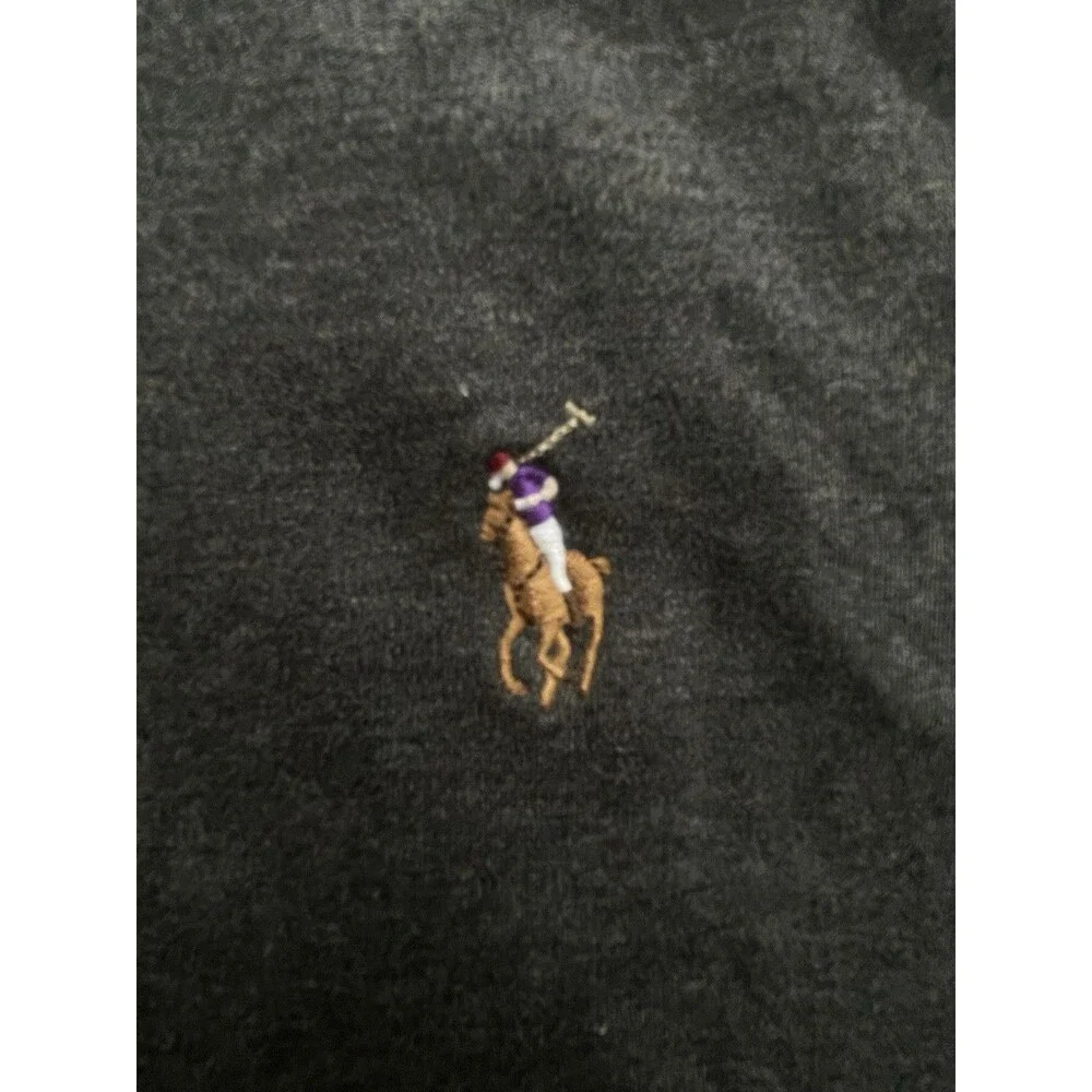Polo Ralph Lauren Soft Touch Shirt Long Sleeve Dark Gray Men 2XB 100% Cotton